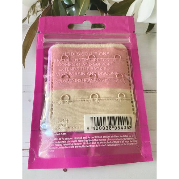 3 Pack Heidi Klum Bra Extenders 3 Hook NEW - Picture 2 of 5